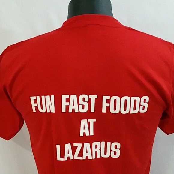 Vintage Lazarus Department Store Charlies Downstairs T Shirt L Columbus Oh Tee - Picture 5 of 8